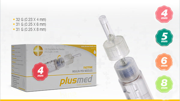 Plusmed Insulin Pen Needles 6mm 31g (100)