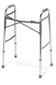 Medline Adult Heavy-Duty 2-Button Folding Walkers