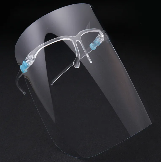 Face Shield with Glasses Frames